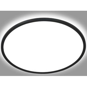 LED-paneel plafondlamp met achtergrondverlichtingseffect - 18 watt 2400 lumen 4000 Kelvin - wit-zwart - rond Ø 293cm