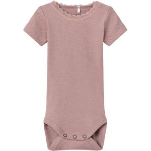 Name It Romper Kab Lace Korte Mouw Deauville Mauve