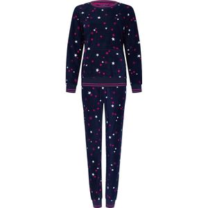 Rebelle - Dames Pyjama set Kensi - Blauw - Fleece - Maat 46