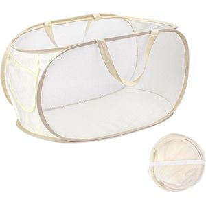 Pop-Up Mesh Wasmand met Handgrepen voor Opslag Slaapkamer Badkamer Reizen