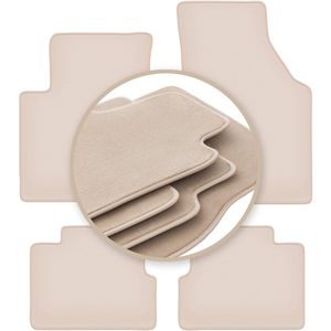 PREMIUM beige vloermatten voor: Jeep Cherokee KL SUV 2013-