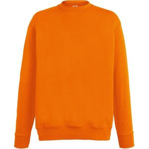 Fruit Of The Loom Heren Lichtgewicht Set-In Sweatshirt (Oranje)