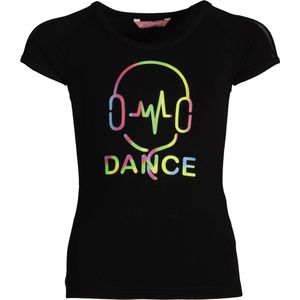 Papillon Dance Beat Sportshirt - Maat 116  - Unisex - zwart - groen - geel - rood - blauw