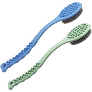 Handdouche Borstel met Lange Handvat voor Exfoliatie en Massage - Zachte Lichaamsborstel voor Droge Huid