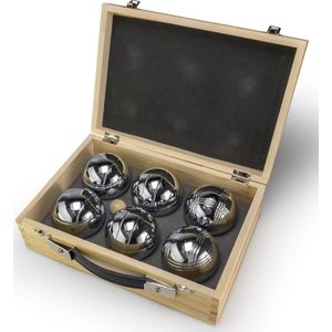 Jeu de Boules (Pétanque) In Een Houten Doos