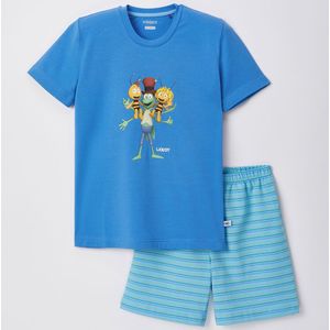 Woody pyjama jongens - blauw - Maya de bij - 221-1-CPD-Z/840 - maat 140