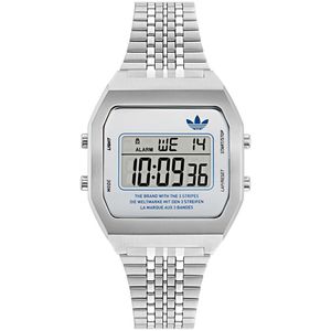 Adidas Originals Digital Two AOST23554 Horloge - Staal - Zilverkleurig - Ø 36 mm