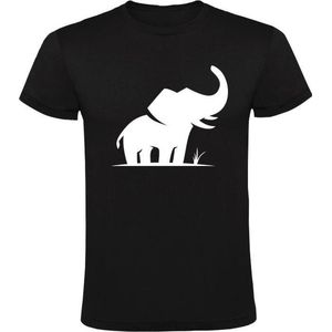Olifant Heren t-shirt | dier | dierendag | Afrika | Safari | grappig | cadeau | Zwart
