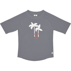 Lässig - UV-Shirt met korte mouwen voor kinderen - Palmen - Grijs - maat 62-68cm
