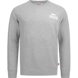 Lonsdale Sweatshirt Longridge Rundhals Sweatshirt schmale Passform Marl Grey-XL