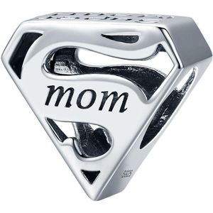 Super mom bedel | moeder bead | Zilverana | geschikt voor alle bekende merken | 925 zilver