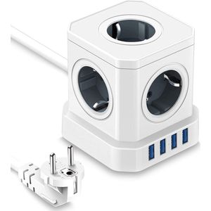 Stekkerdoos Kubus - Stekkerdoos - Stekkerdoos Cube - Stekker Kubus - Stekkerdoos Vierkant - Stekkerdoos Blok