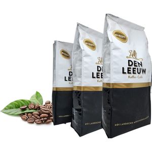 Den Leeuw Koffiebonen Blond | 3x 1 kg Voordeelverpakking | Kwaliteit Horeca Koffiebonen Voor Consumenten