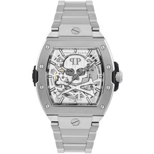 Philipp Plein The $Keleton2.0 PWJFA0425 Horloge - Staal - Zilverkleurig - Ø 44 mm