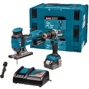 Makita DLX2355TJ Accu Combiset 2-delig (DHP484 + DJV181) 18V 5.0Ah in Mbox