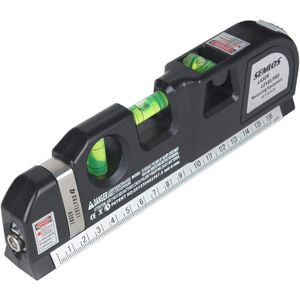 Laserwaterpas met Kruislijnlaser en Meetlint - 250 cm