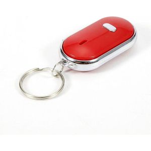 Je sleutels nooit meer kwijt met de Just Whistle Sleutelvinder - Fluiten en Klappen - Key Finder Sleutelhanger - Incl Batterijen - Rood