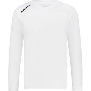 Masita | Sportshirt Heren & Dames - Lange Mouw - Avanti - QuickDry Technologie - WHITE - XL