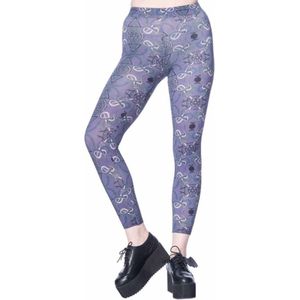 Banned - Vibora Legging - Halloween - M - Paars