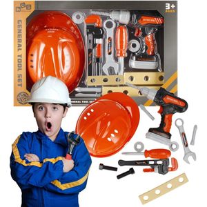 Plastic Gereedschapsset + Helm voor Kinderen 3+ MEGA CREATIVE