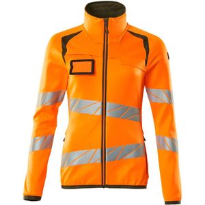 Mascot Accelerate Safe Fleecetrui met rits 19153-315 - hi-vis oranje/mosgroen - 5XL