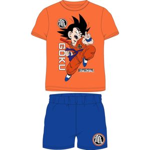 Dragonball Z shortama/pyjama Goku katoen oranje/blauw maat 146