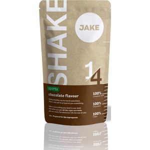 Jake Chocolade Sports 80 Maaltijden - Vegan Maaltijdvervanger - Poeder Maaltijdshake - Plantaardig, Rijk aan voedingsstoffen, Veel Eiwitten - Shakes
