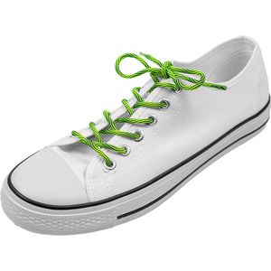 Ronde schoenveters | met print | groen | lengte 100 cm