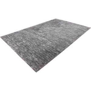 Lalee Palma Vloerkleed Superzacht Dropstitch Tapijt Karpet gestreept uni laagpoolig - 160x230 cm - zilver