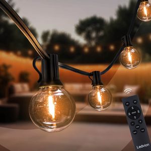 Ledvion - Prikkabel - 42M Dimbaar - 75x E12 LEDLamp - IP44 - 22.5W - 2700K