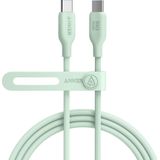 Anker 543 - USB C-naar USB C-kabel (100 W, 180 cm, Green) - USB 2.0 Biologische oplaadkabel voor MacBook Pro 2020 - iPad Pro 2020, iPad Air 4, Samsung Galaxy S21 en meer (kleur)