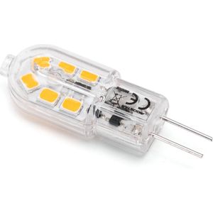 G4 steeklampje warmwit | LED spotje 1.3W~130Lm=13W | 3000K 12V DC