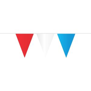 2x Vlaggenlijn Rood | Wit | Blauw 10M | Nederlandse Kleuren | Koningsdag | Bevrijdingsdag | Kinderfeestje | Festival | Rood Wit Blauw Versiering