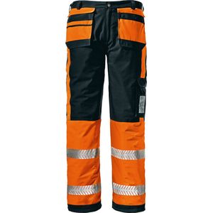 SIR SAFETY ICARUS Hi Vis Reflecterend Werkbroek HEREN Veiligheidsbroek Oranje Zwart - Gevoerd - Met Hamerlus - Met Kniezak