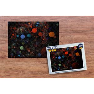 Puzzel Cirkel - Patronen - Kleuren - Zwart - Legpuzzel - Puzzel 500 stukjes