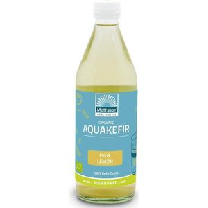 Mattisson - Biologische Aquakefir - Vijgen & Citroen - 500 ml