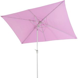 Parasol N23, tuinparasol, 2x3m rechthoekig kantelbaar, polyester/aluminium 4,5kg UV-bescherming 50+ ~ lila