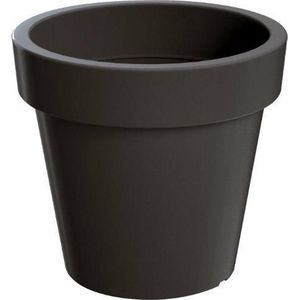 Prosperplast Bloempot/plantenpot voor binnen en buiten - D60 x H52 cm - antraciet - kunststof