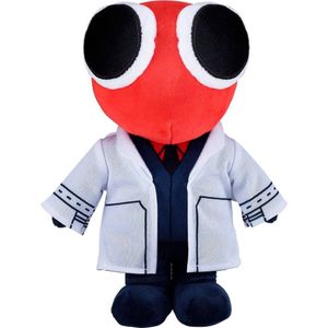Scientist – Rainbow Friends Pluche Knuffel 23 cm - Roblox, Garten of Banban, Doors, Rainbow Friends - Speelgoed Knuffels voor Kinderen Jongens Meisjes - Roblox Gift Card Cadeau - Blue Green Yellow Orange Cyan