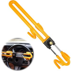 Car Handlebar Lock with Silicone Protective Cover - Anti-Theft Steering Claw Protection stuurslot auto met keurmerk
