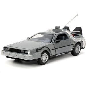 Back to the Future Hollywood Rides Diecast Model 1/24 Time Machine