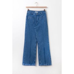 Sissy-Boy - Brovary blauwe high waist wide leg jeans