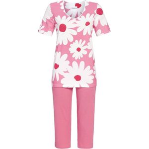 Roze Ringella pyjama bloemen - Roze - Maat - 42