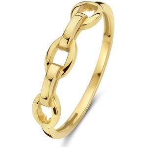New Bling 9NBG-0654-54 Gouden Ring Schakels - Dames - Maat 54 - Open Schakels- 4mm Breed - 14 Karaat- Goud