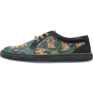 DOGO Cord Dames Sneakers - Tabby Cats 36