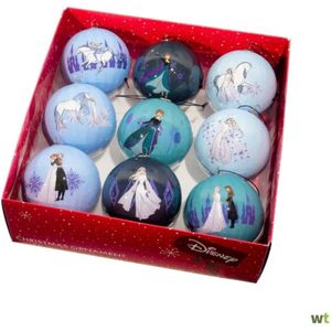 Disney Frozen Kerstballen - Elsa Olaf Anna - Kerstversiering - set van 9