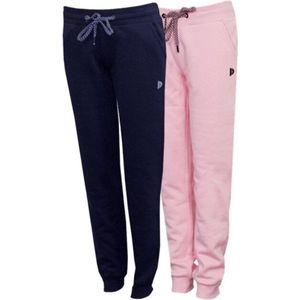 2-Pack Donnay Joggingbroek met Elastiek Carolyn - Sportbroek - Dames - Maat M -Navy & Pink (920)