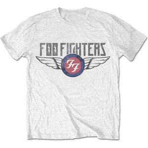 Foo Fighters - Flash Wings Heren T-shirt - S - Wit