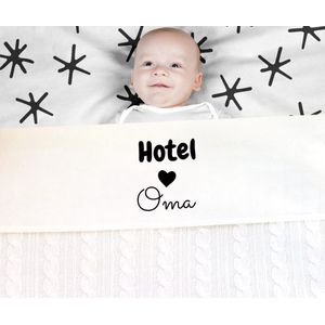 Ledikantlaken Baby | Hotel Oma | Laken Meyco wit | katoen | wit | 100 x 150 cm | Cadeau voor oma