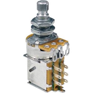 500K linear (tone) push-pull potentiometer, 10mm. bushing, M8x0,75 thread, made in Korea